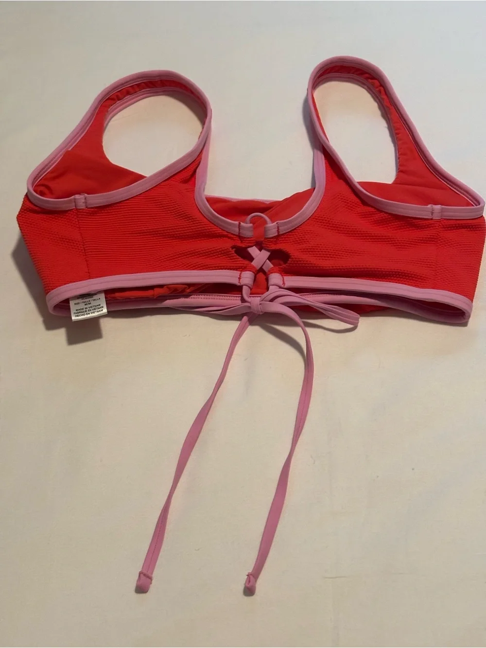 Tommy Bahama Island Cabana Tie-Back Bikini Top - Coral